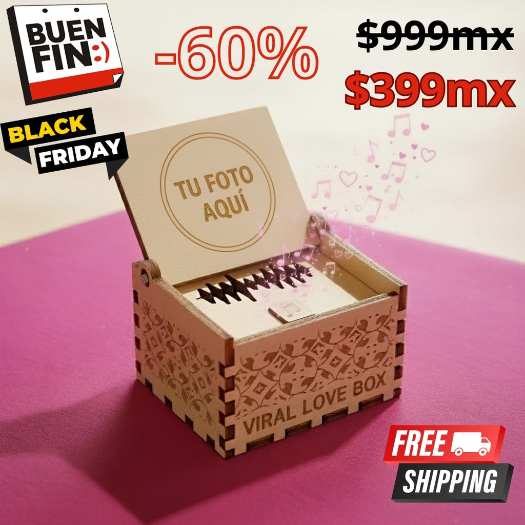 Viral Love Box: Caja Musical Personalizada con Foto y Música - El Regalo que Toca el Alma