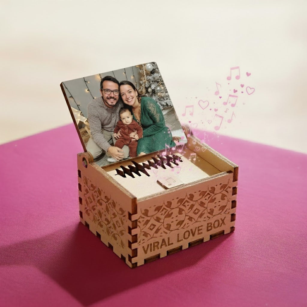 Viral Love Box: Caja Musical Personalizada con Foto y Música - El Regalo que Toca el Alma