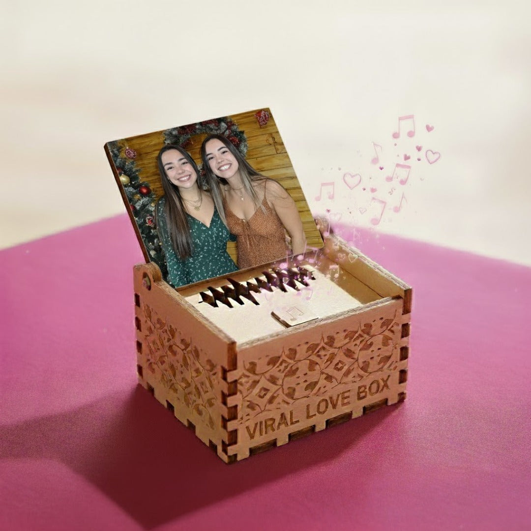Viral Love Box: Caja Musical Personalizada con Foto y Música - El Regalo que Toca el Alma