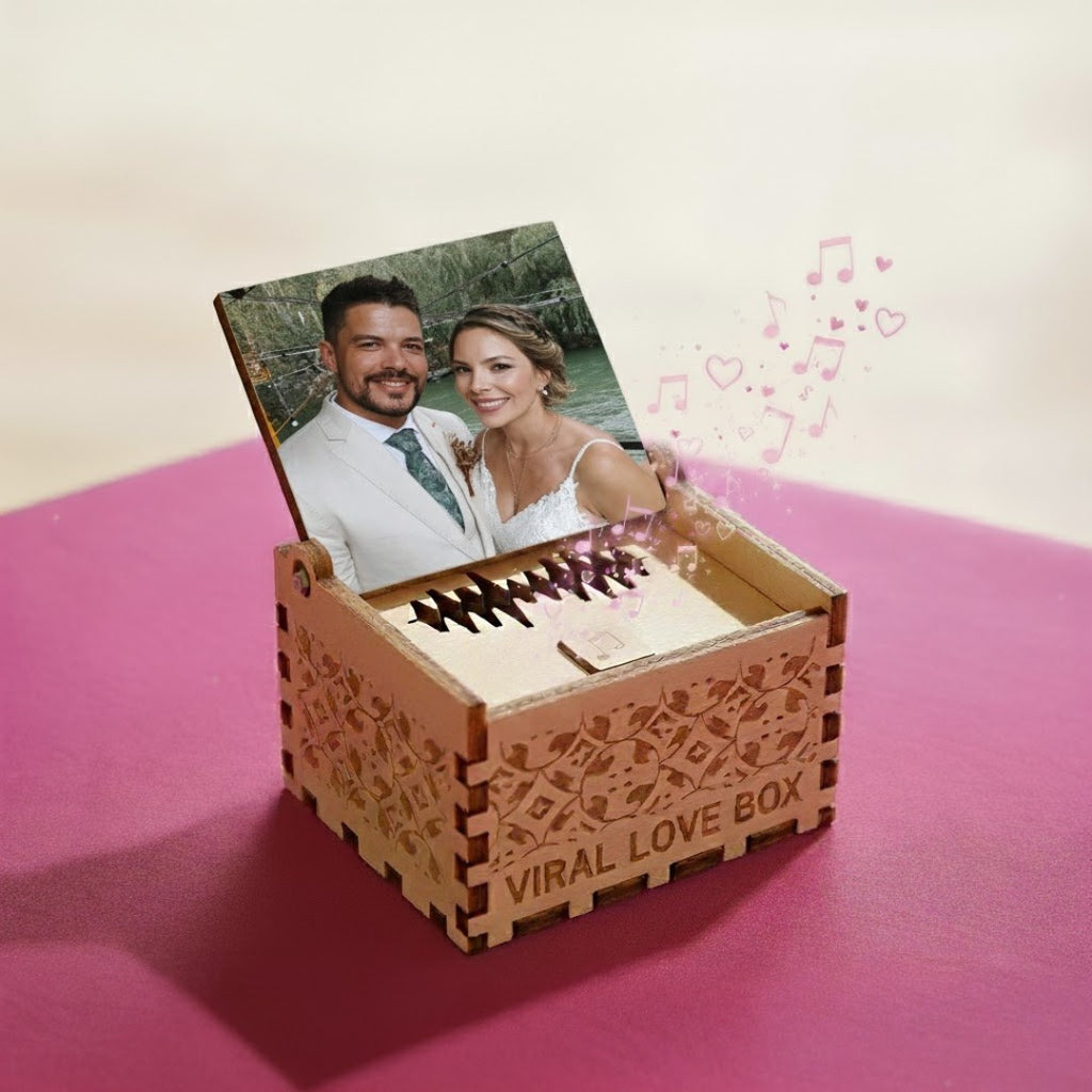 Viral Love Box: Caja Musical Personalizada con Foto y Música - El Regalo que Toca el Alma
