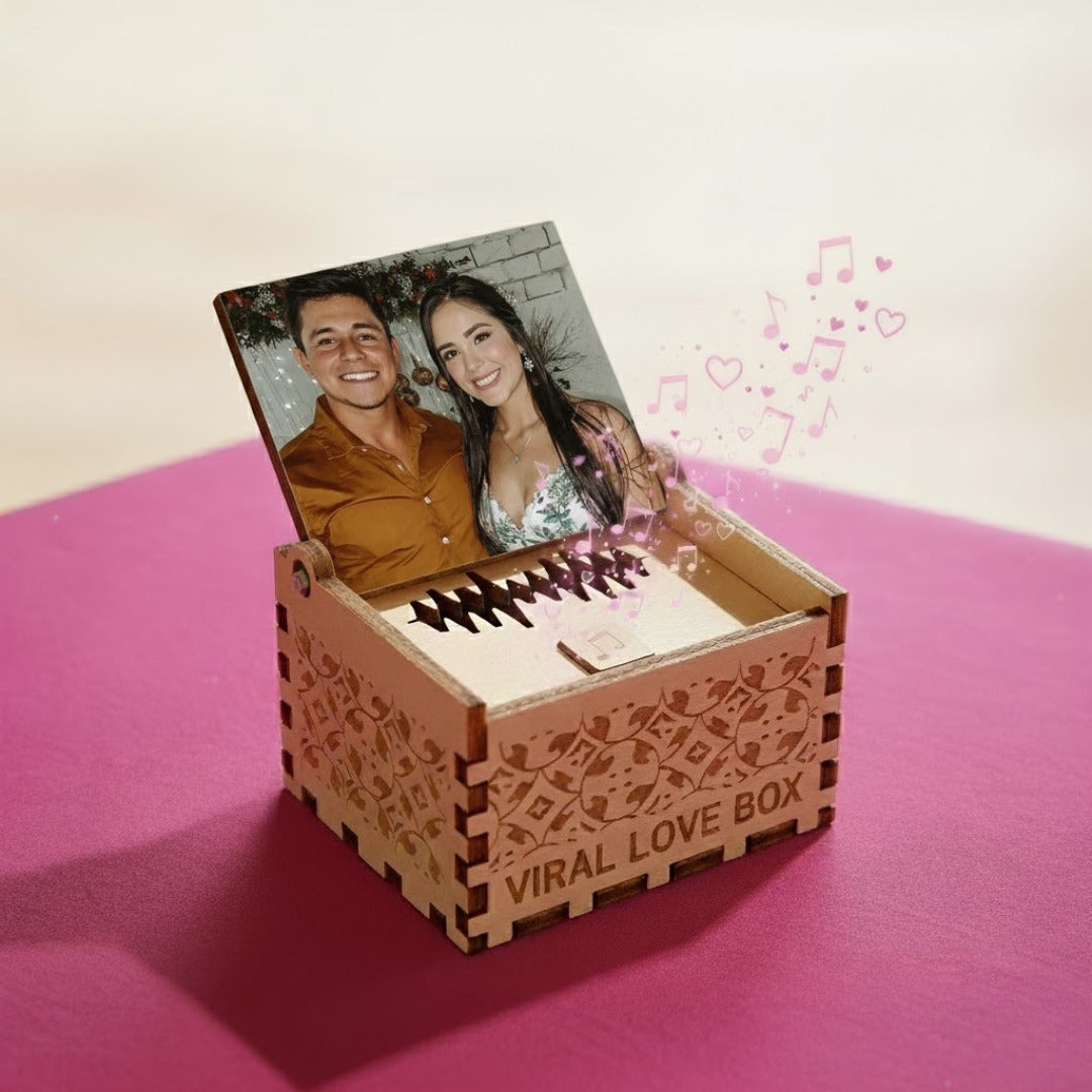 Viral Love Box: Caja Musical Personalizada con Foto y Música - El Regalo que Toca el Alma